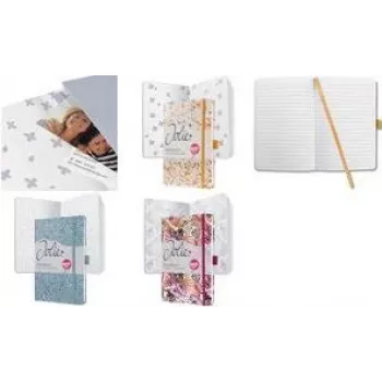 Sigel Jolie JN355 Cuaderno A5 87 hojas Albaricoque - Negro - Violeta - Violeta - Blanco (JN355)