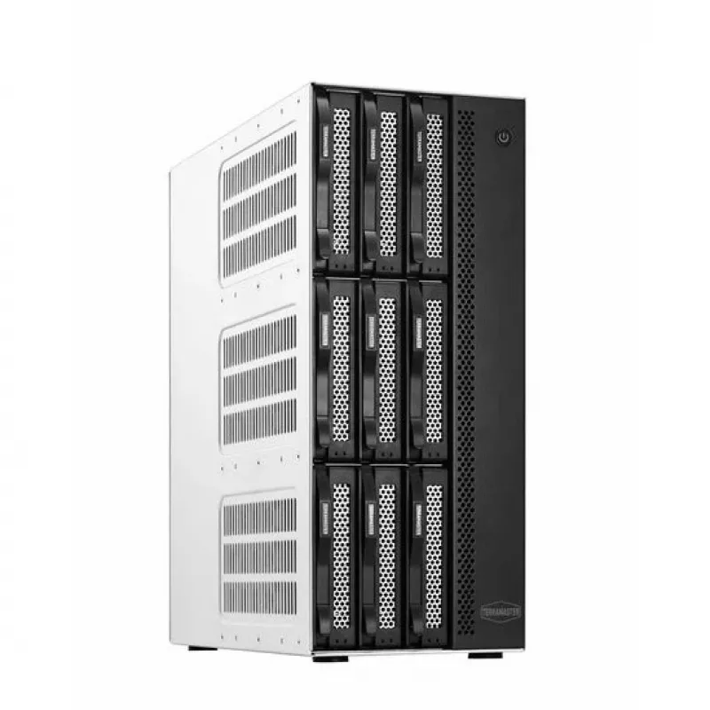 TerraMaster T9-500 PRO NAS/Servidor de almacenamiento Desktop Intel® Core™ i7 16 GB DDR5 0 TB Gris