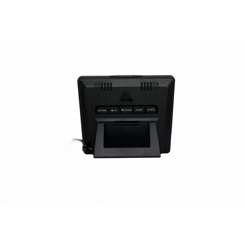 Estación meteorológica BLAUPUNKT WS25BK — Monitor de temperatura y humedad interior/exterior, negro, 1 sensor, pantalla LCD
