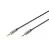 Cable de conexión de audio Digitus jack de 3,5 mm a jack de 3,5 mm 1,8 m Negro