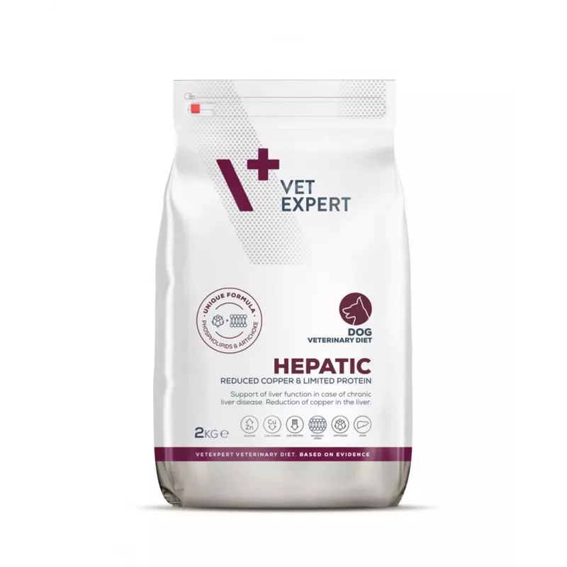 VETEXPERT Veterinary Diet Hepatic Dog pienso seco para perros, 2 kg