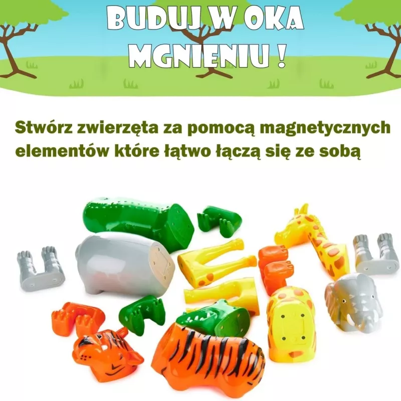 Popular Playthings Magnetic Mix or Match Animals multicolor