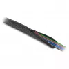 DeLOCK funda trenzada con cremallera resistente al calor 5 m x 50 mm negro