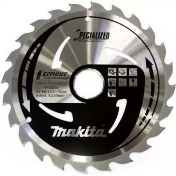 Makita Specialized EFFICUT - Hoja de sierra circular - para WPC (compuestos de madera y plástico)