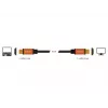 DeLOCK - Cable HDMI - HDMI (M) a HDMI (M) - 50 cm - Triple aislamiento - Negro, Oro - Compatible con 8K