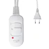 Almohadilla térmica eléctrica Adler AD 7444, 80 W, 2 niveles de calor, lavable, mando a distancia, rosa