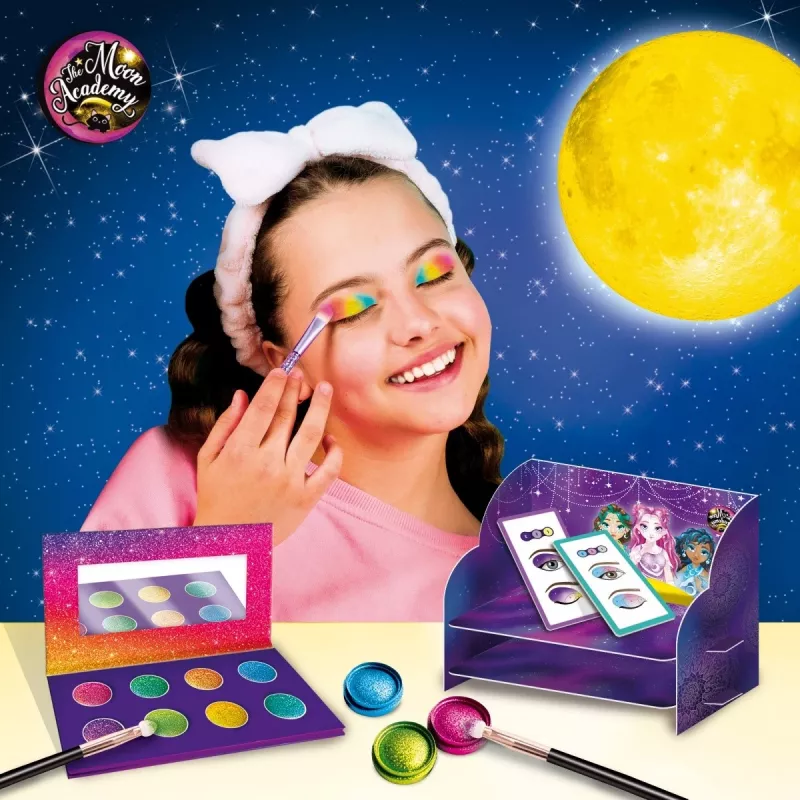 Set de maquillaje de juego Lisciani Moon Academy Moon Eyeshadows