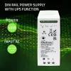 Qoltec 50885 Fuente de alimentación estable para carril DIN con función SAI | 40W