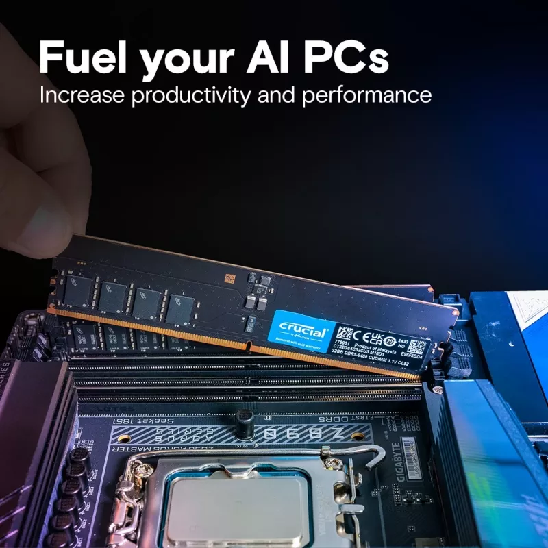 Memoria DDR5 64GB/6400 (2*32GB) CL52 CUDIMM