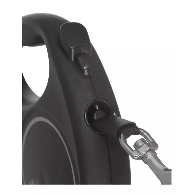 Flexi Black Design M correa extensible para perros, cinta de 5 m, hasta 25 kg