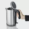 Hervidor de agua SEVERIN WK 3449 — 1,7 l, 2400 W, acero inoxidable/plástico, negro-plata