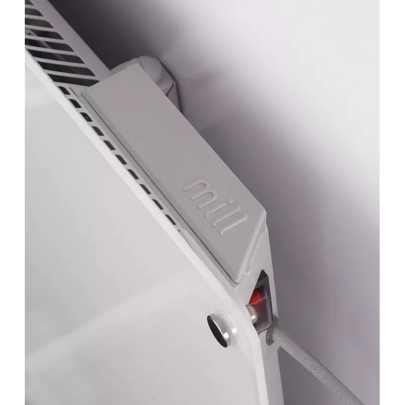 Mill | Calefactor | MB800L DN Glass | Radiador plano | 800 W | Número de niveles de potencia 1 | Apto para estancias de hasta 10-14 m² | blanco | IPX4