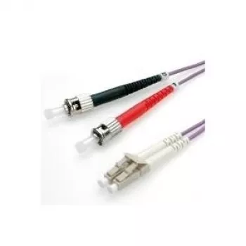 Cable de conexión de fibra óptica ROLINE 50/125µm LC/ST OM4 lila 2 m