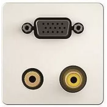 Panel frontal para VGA audio vídeo (1/2 latiguillo) Kindermann 7454000551