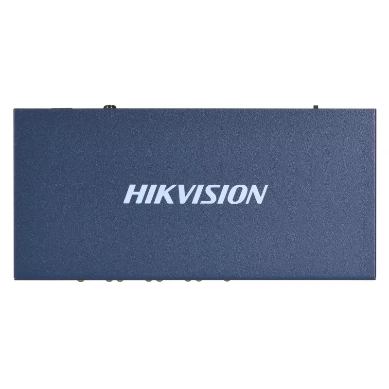 Switch de red Hikvision DS-3E0106HP-E no gestionado Fast Ethernet (10/100) con soporte PoE azul