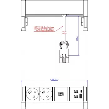 Bachmann 902.920 Fuente de alimentación negra