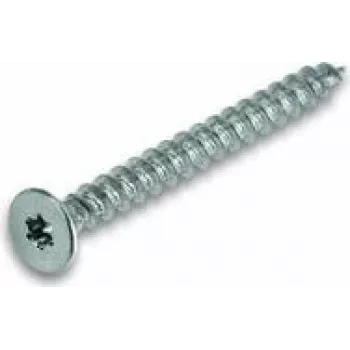 Tornillo Cimco 191515 para tableros de fibra, acero galvanizado, 30 mm de longitud, diámetro de rosca 4 mm, 1 ud.