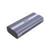 Carcasa SSD Unitek SolidForce Reefer gris — M.2 NVMe PCIe, USB‑C 10 Gbit/s, aluminio, 1 unidad