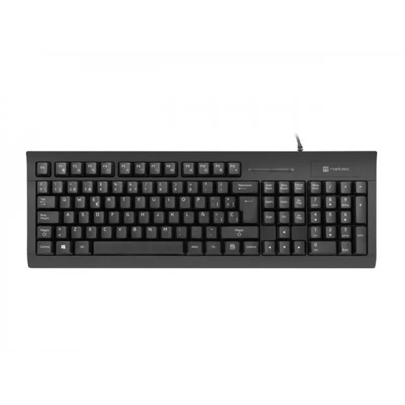 Teclado Natec Moray ES con lector de tarjetas de identificación inteligentes, distribución española