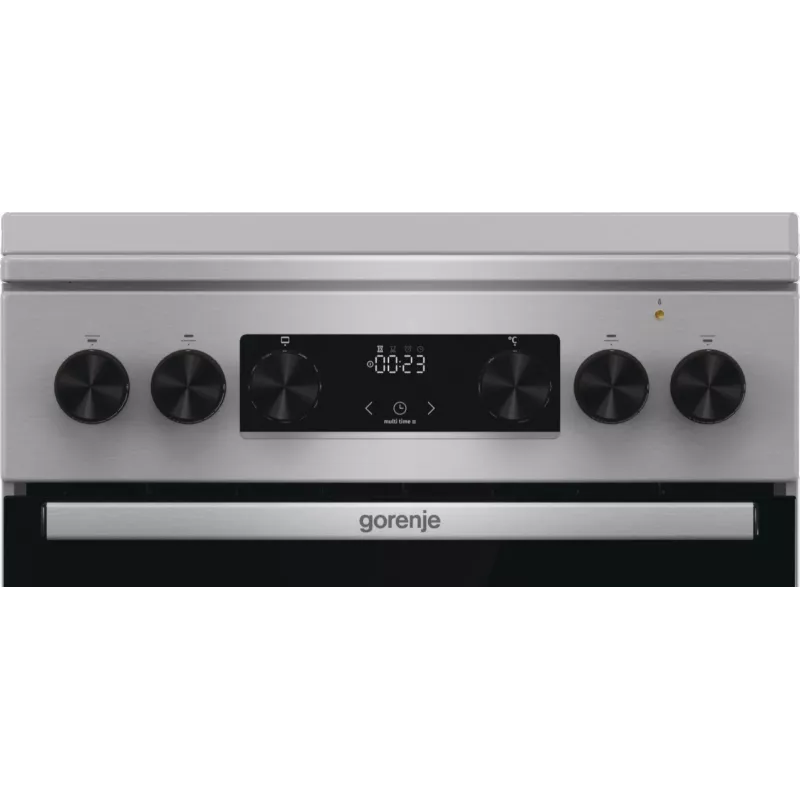 Gorenje GKS5C71XF cocina independiente con horno Plata