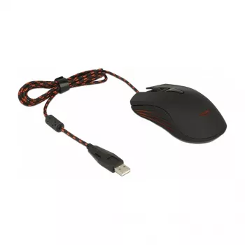 Ratón gaming DeLOCK 12531 ambidiestro USB Type-A óptico 4800 DPI