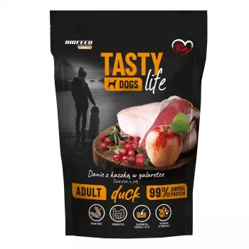 BIOFEED Tasty Dogs Life pato - comida húmeda para perros - 150 g