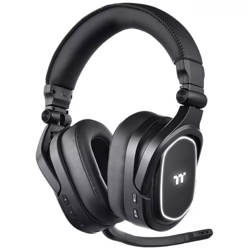 Thermaltake ARGENT H5 RGB, inalámbricos, gaming, 20 - 40000 Hz, 412 g, auriculares, negro