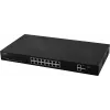 PULSAR SF116 conmutador de red gestionado Fast Ethernet (10/100) Power over Ethernet (PoE) 1U negro