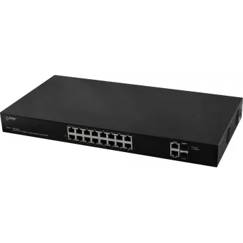 PULSAR SF116 conmutador de red gestionado Fast Ethernet (10/100) Power over Ethernet (PoE) 1U negro