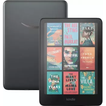 Lector de libros electrónicos Amazon Kindle Colorsoft Signature Edition 7 pulgadas 32 GB Wi‑Fi carga inalámbrica, IPX8 resistente al agua, Negro