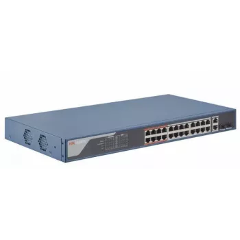 Switch de red Hikvision DS-3E1326P-EI – 26 puertos, capacidad de conmutación 14,8 Gbit/s
