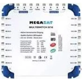 Multiconmutador de satélite Megasat 0600153 9 entradas 16 salidas