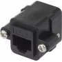 Renkforce Adaptador de red RJ45 CAT 6 [1x conector hembra RJ45 – 1x conector hembra RJ45] Negro (RF-4712202)