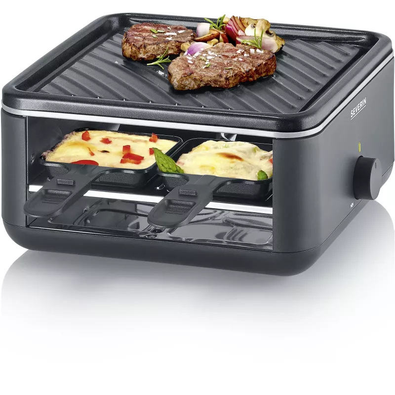 Severin RG 2360 raclette con grill 4 personas 800 W negro