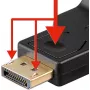 Goobay adaptador DisplayPort a VGA 1.1, 0,15 m (60606)