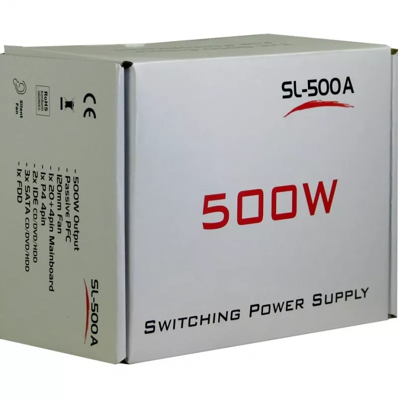 Fuente de alimentación Inter-Tech SL-500W(A) 500W ATX no modular