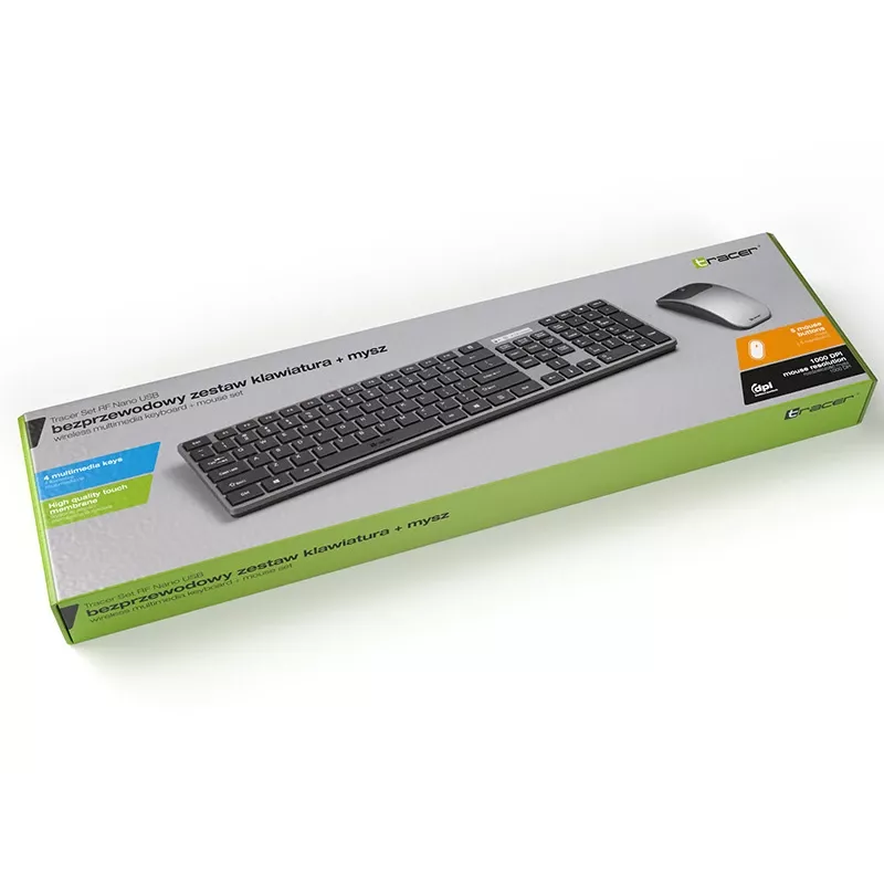 Tracer SET TRAKLA46773 teclado RF Nano Wireless