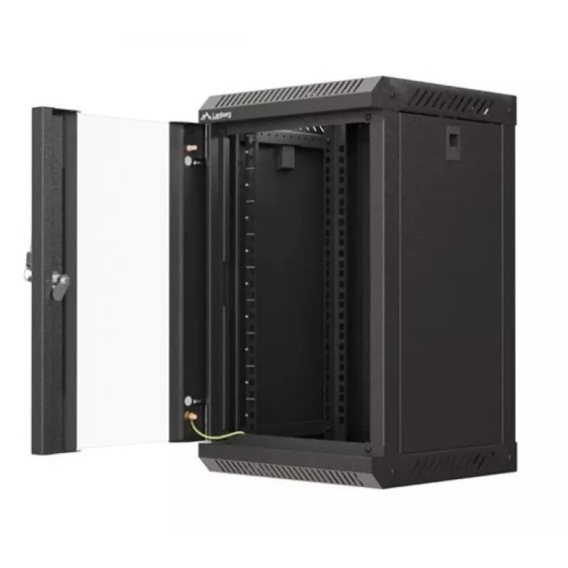 Lanberg WF11-3309-10B armario rack 9U rack de montaje en pared negro