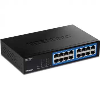 TRENDNET Switch de sobremesa Gigabit de 16 puertos con carcasa metálica