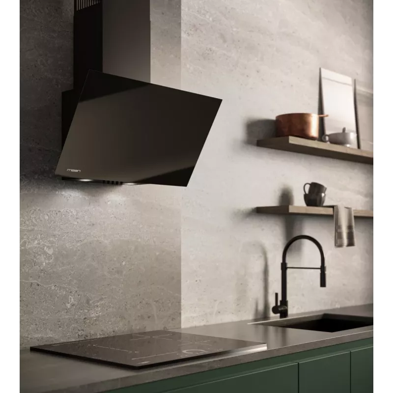 MAAN Vertical Glass 60 campana extractora, negra