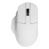 Ratón óptico inalámbrico ambidiestro Keychron M7-A24 30000 DPI RF inalámbrico Bluetooth USB-C blanco