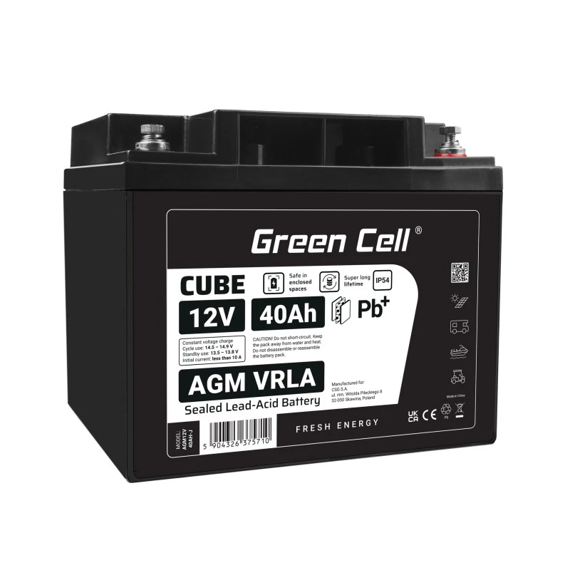 Batería AGM VRLA 12V 40Ah IP54