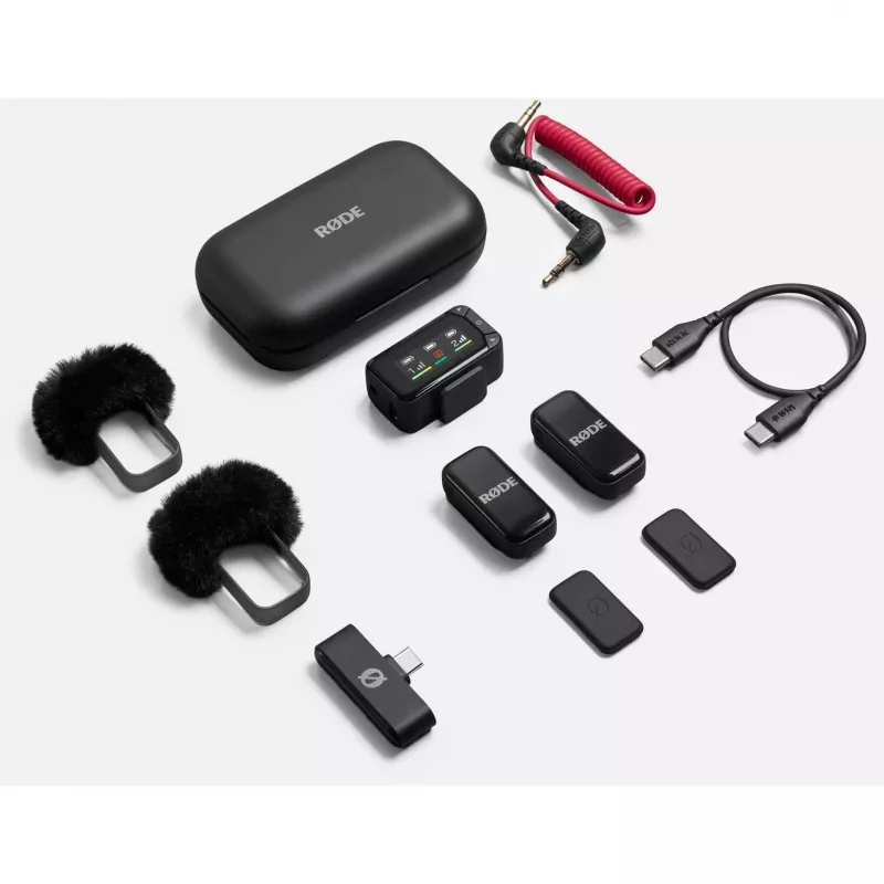Kit de micrófono lavalier inalámbrico Rode Wireless Micro Camera Kit con transmisor y receptor inalámbricos
