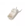 Conector RJ45 Extralink CAT6A FTP 8P8C, transparente, Conector/Conector hembra, 1 ud.