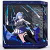 Caja de ordenador HYTE Y70 Hoshimachi Suisei azul cristal templado — caja mid-tower ATX con paneles de cristal templado