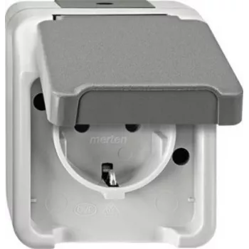 Toma de corriente Merten MEG2301-8029 — toma de corriente de pared empotrable