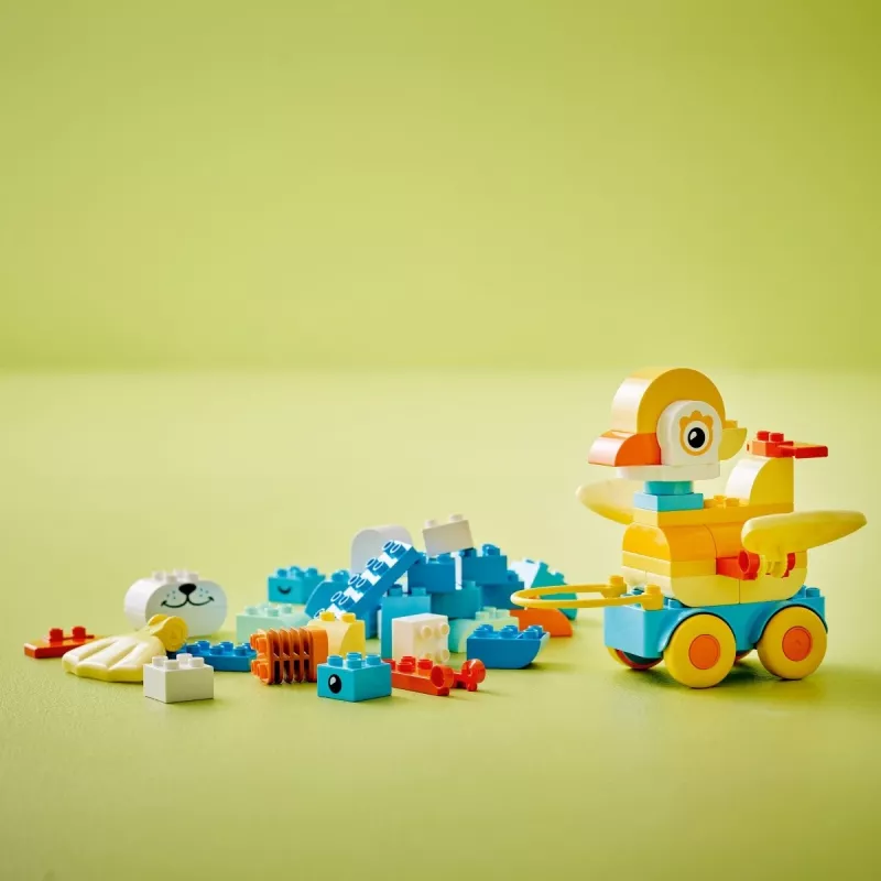 Set de juego LEGO DUPLO 3 en 1 Animales sobre ruedas 10448 — animales DUPLO de construcción y juego, 58 piezas, a partir de 2 años