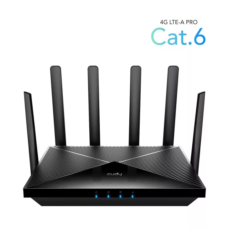 Cudy Nuevo router WiFi 4G LTE Cat 6, chipset Qualcomm, router módem LTE, router celular 4G Dual SIM, WiFi de doble banda AC1200, 4 puertos Gigabit, OpenVPN, W