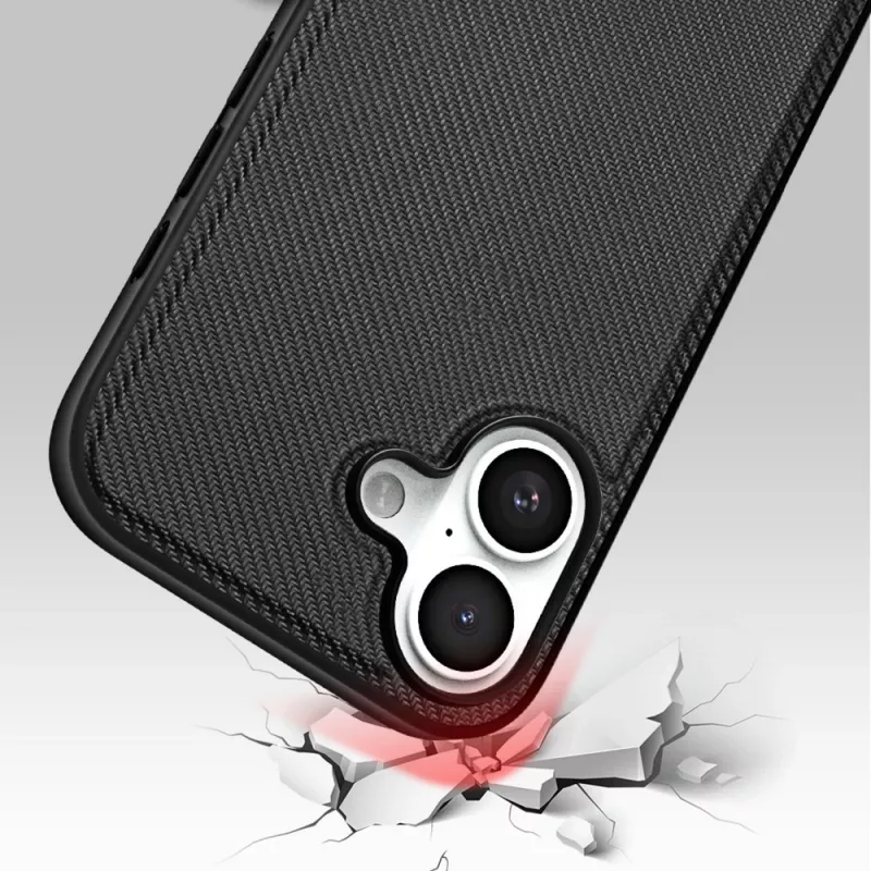 Funda protectora Nevox StyleShell NYLO para iPhone 17, 6,3 pulgadas, negra
