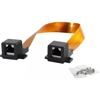 Pasacables de ventana RJ45 ShiverPeaks 08-01010 transparente, longitud 22,5 cm
